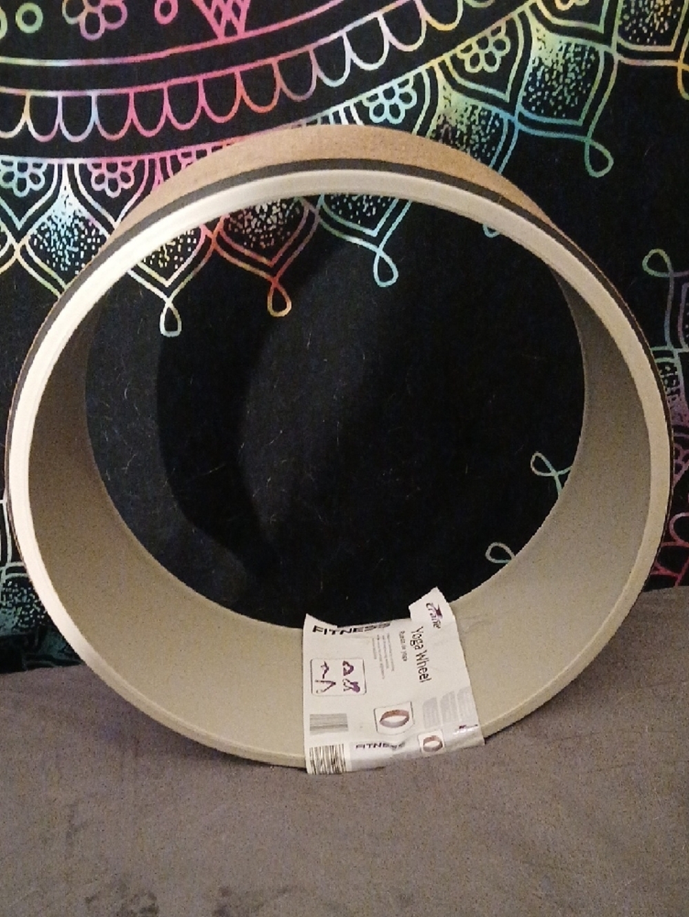 Crane Fitness Cork Yoga Wheel - Natural Cork - Picture 2 of 5
